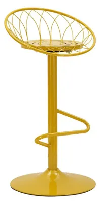 Immagine prodotto di Sgabello Bar Clox Senape 49x45x92 cm in Metallo Senape