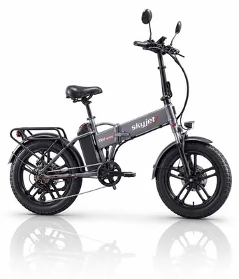 Immagine prodotto di Fat Bike Elettrica Skyjet TRV III Pro W Bici Elettrica Pedalata Assistita Pieghevole Autonomia 80 km Grigio Antracite