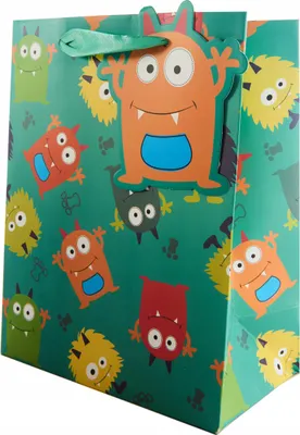 Produktbild von Geschenktüte Kinder 18x23cm Papier Tragetasche Geschenkbeutel Bunt Geburtstag Party