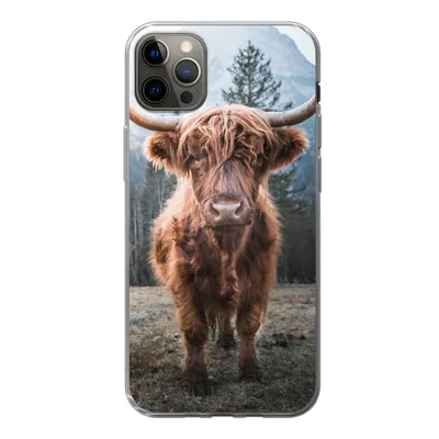 Produktbild von MuchoWow® Handyhülle Schutzhülle Hülle für iPhone 13 Pro Max Schottischer Hochländer - Kuh - Tiere - Berg - Natur Silikon Softcase Handy Hülle - Mobiltelefon
