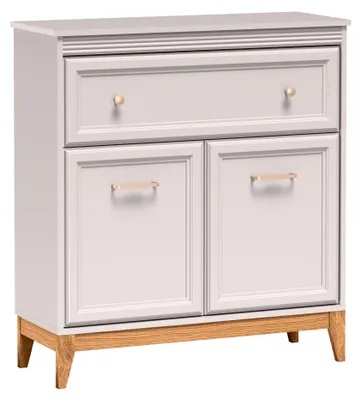Produktbild von MIRJAN24 Sideboard Windsor W-19, Stilvoll Wohnzimmer, Sideboard mit zwei Drehtüren und eins Schubladen (Farbe: Cashmere)