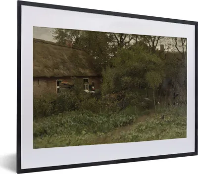 Produktbild von MuchoWow® MuchoWow® Gerahmtes Poster Der Gemüsegarten - Gemälde von Anton Mauve 40x30 cm - Poster mit zchwarzem Bilderrahmen - Bilderrahmen - Poster im Rahmen