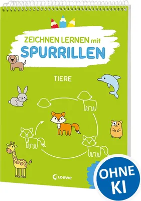 Produktbild von Zeichnen lernen mit Spurrillen - Tiere