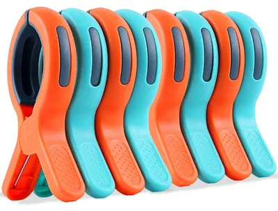 Handtuchclips für Liegestühle, 48 Stück, bunt, Kunststoff
