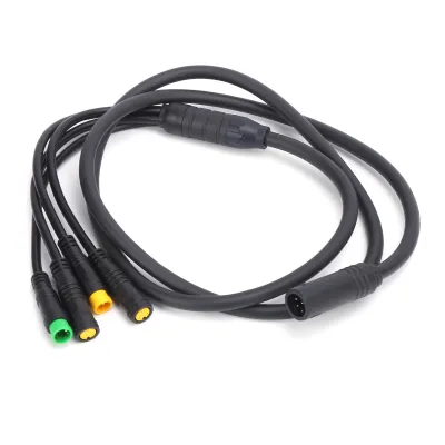 Produktbild von 1T4 kábel, elektrický bicykel 1T4 kábel, predlžovací kábel snímača prevodov, predlžovací kábel elektrického bicykla, 1T4 kábel pre stredný motor BAFANG, 1T4 kábel pre stredný motor BBS01/BBS02