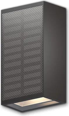 Produktbild von Calex Birindisi Solar Wandleuchte, Warmweißes Up & Down Licht, Solarbetrieben, Kabellos, Wasserdicht, Schwarz