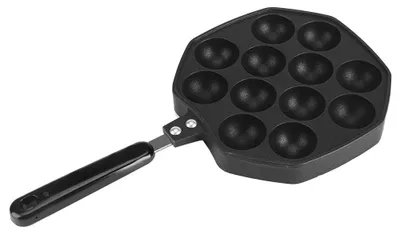 Immagine prodotto di Omgoods - Teglia per Takoyaki con 12 cavità - Realizzata in ghisa