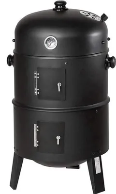 Image de Barbecue à charbon 3-en-1 et fumoir en acier inoxydable pour la cuisine en extérieur