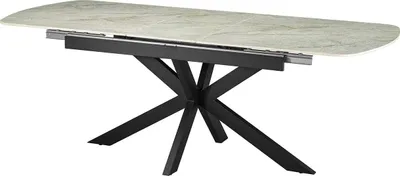 Produktbild von Ausziehbarer Esstisch Hestia - 180/220x90x76cm - gesinterter Stein - beige