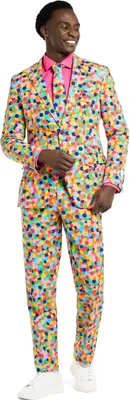 Produktbild von Confetteroni Anzug Karnevalskostüm Herren Fasching Größe: 52