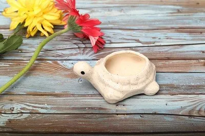 Productafbeelding van Miniatuur Dieren Beeldjes - Tuin Decoratie - Planten Verfraaien - Rustieke Stijl - 2 Stuks - Wit