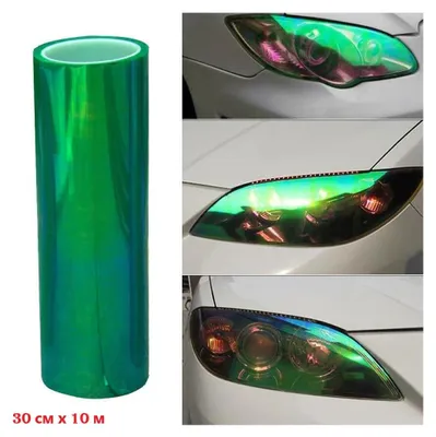 Immagine prodotto di Pellicola protettiva e decorativa verde, dai colori cámaleontici, per fari, luci posteriori e indicatori di direzione, 30 cm x 10 m