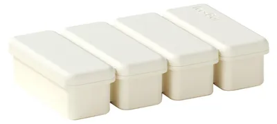 Produktbild von Silikon-Eiswürfelform mit Deckel – lebensmittelecht, groß, für Haushalt, Cocktails und Babybrei，White