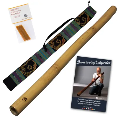 Immagine prodotto di Didgeridoo di bambù PRO - Include borsa, cera d'api e corso online