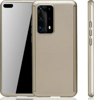 Produktbild von Handyhülle Schutzhülle für Huawei P40 Pro Full Case Cover Displayschutz 360 Gold