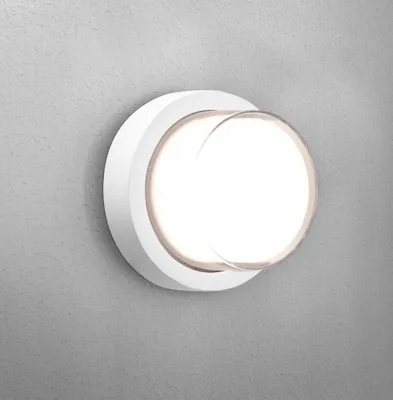 Zdjęcie produktu dla Kinkiet zewnętrzny CENTURY PURA LED, okrągły, biały, 10 W, 3000 K, IP65