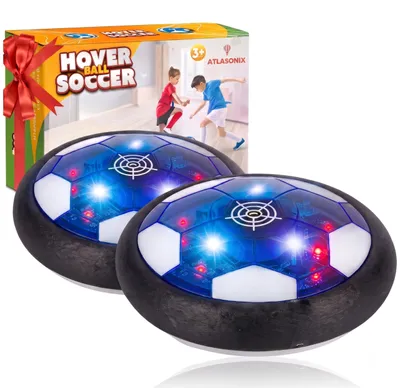 Image de Atlasonix, ballon flottant, Air Power Fußball, lot de 2, ballon flottant, éclairage LED