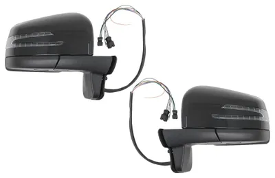 Produktbild von Komplette Spiegelbaugruppe für Mercedes G W463 89-18 LED SMD-Leuchten Schwarz.