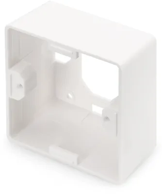 Produktbild von DIGITUS Aufputzrahmen für Keystone Leerdosen 80x80 mm, Deutscher Typ