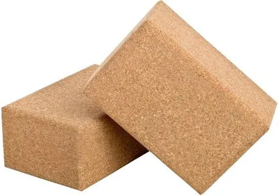 Produktbild von Ibenzoa® Yogablock aus 100% Naturkork 23×15×10 cm – rutschfest, mit abgerundeten Ecken für stabile Yoga- & Pilates-Übungen