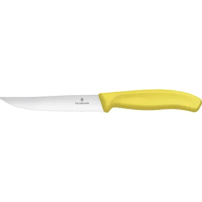 Obrázek produktu pro Nůž na pizzu Victorinox, žlutý s vlnkami 6.7936.12L8