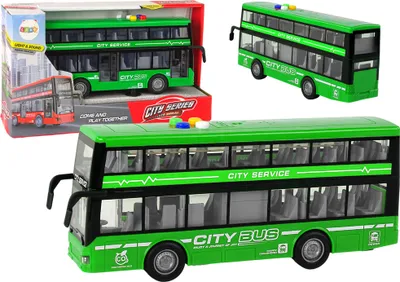 Image de Batterie Batterie Bus Lumières Bruits Bruits Entraînement par friction Vert 1:16