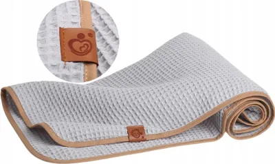 Obrázok produktu pre Babymam Vaflová deka pre bábätká 100% bavlna 78x100 sivá