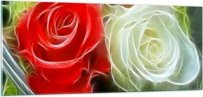 Produktbild von Bilder auf glas - Blumen Blumenstrauß Rose - 100x40cm - Glasbilder - Wandbilder - Kunstdruck - zum Aufhängen bereit - Wanddekoration aus Glas - Glas Bilder - Wandbild auf Glas - GAB100x40-0336