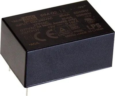 Produktbild von MEANWELL IRM-02-5 - AC/DC Netzteil, vergossen, single output - Modul 2W 5V/0,4A PCB