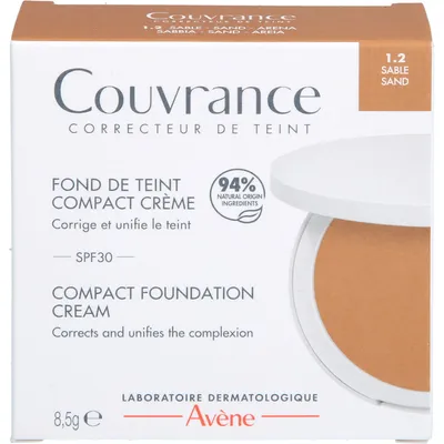 Produktbild von Avène Couvrance Kompakt Creme-Make-up Sand 1.2 mit LSF 30, 8.5 g Creme