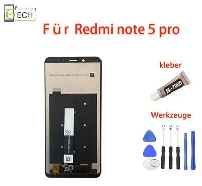 Produktbild von Für Xiaomi Redmi Note 5 / 5 Pro LCD Display Bildschirm Touch Screen + Werkzeuge