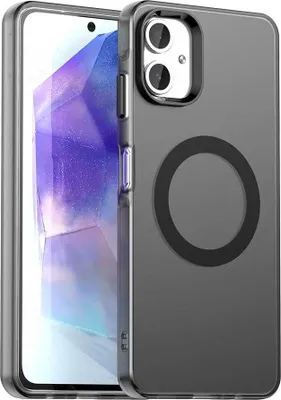 Immagine prodotto di Custodia magnetica per Samsung Galaxy A06, sottile custodia traslucida opaca antiurto Nero