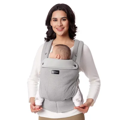 Produktbild von Momcozy Atmungsaktive Netz-Babytrage (3-24 Monate) - 100% Polyester Mesh, Ergonomischer Baby Carrier mit X-Rücken & Lendenstütze
