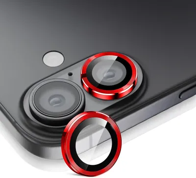 Produktbild von Kamera Linsenschutz Glas Set für Apple iPhone 17 Schutzglas Camera Linse Schutz Panzerfolie 9H Rot