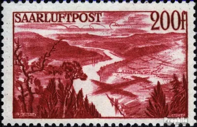 Produktbild von Briefmarken Saarland 1948 Mi 254 mit Falz Flugpostausgabe