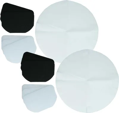 Produktbild von vhbw 12x Papierfilter, 6x Aktivkohlefilter, 6x Fettfilter kompatibel mit DeLonghi F17301, F17233, F17231, F17223 Fritteuse - 24-tlg. Filter-Set