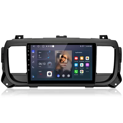 Immagine prodotto di Autoradio da 9 pollici con CarPlay e Android 15 per Citroën Jumpy SpaceTourer 2016-2023, navigatore GPS, Wi-Fi, Bluetooth, DAB+, SWC, 2+64 GB