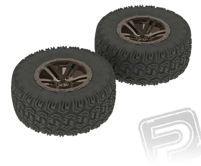 Productafbeelding van "dboots" Sidewinder 2, zwarte chromen velgen, geplakt (2 stuks)