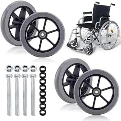 Produktbild von Loophulpund Set 4 Stück - Vervongundde Doppund - für Rollstuhl, Rollator, Looprek & Mobiliteitshulp