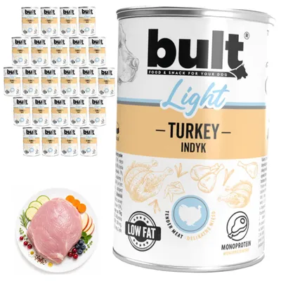 Produktbild von BULT | Hundefutter Pute - Nassfutter Set 4x400g Dose - Putenfutter fur Hund