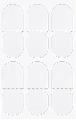 Produktbild von INF Unsichtbare Ohraufkleber, Ohrband – 10 Blatt Matt