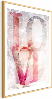 Produktbild von Posterpapier Poster - Magnolia Love 40x60 cm Text m-A-0898-ao-a
