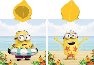 Zdjęcie produktu dla Dziecięce ponczo Minionki Bob uczy się pływać