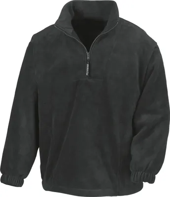 Image de Pull en polaire Result avec fermeture éclair BC920 (L) (Noir)