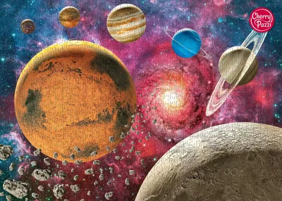 Produktbild von CHERRY PAZZI Puzzle Universum über dem Mondhorizont 1000 Teile