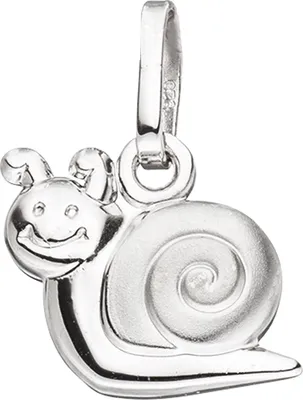 Produktbild von JOBO Kinder Anhänger Schnecke 925 Sterling Silber mattiert Kinderanhänger