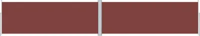 Immagine prodotto di vidaXL Tenda laterale estensibile marrone 180x1000 cm