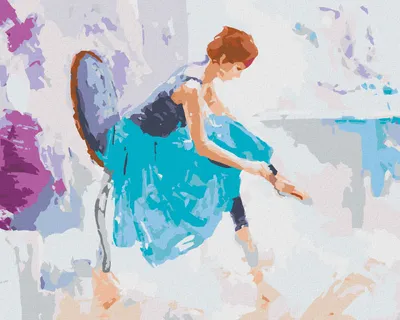 Produktbild von Zuty - Malen nach Zahlen - EIN MÄDCHEN ALS BALLERINA, 40x50 cm, ohne Keilrahmen