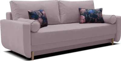 Produktbild von Modernes Sofa, modernes Design, klassischer Stil, elegante Stoffkombinationen, gemütliches Sofa mit Schlaffunktion, Schlafsofa, Sofa mit Bettzeugablage, komfortable Sitzgelegenheit ideal für Wohnzimmer, Lounge oder auch Schlafzimmer - ZUMBA (Hellrosa)