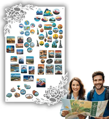 Produktbild von Anwicar Magnettafel Klein & Groß Weiß 50x80 cm